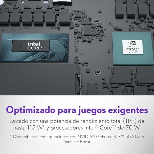 Portátil gaming Alienware 16 con Intel Core 9 270H y RTX 5070