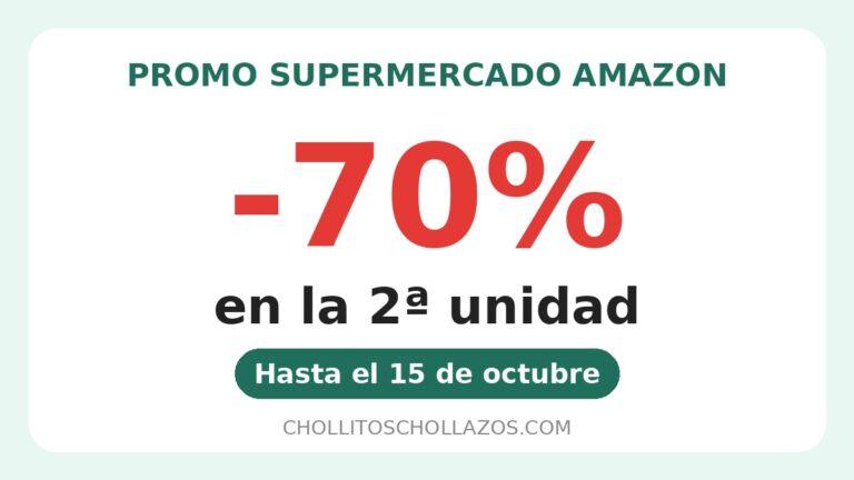 Promo Amazon supermercado: 70% de descuento en la 2ª unidad