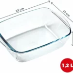 Pyrex Prepware fuente rectangular de vidrio 23x15 cm