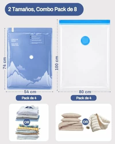 Raplink bolsas de vacío con bomba eléctrica, pack 8