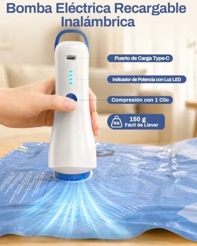Raplink bolsas de vacío con bomba eléctrica, pack 8