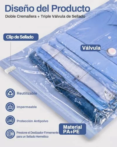 Raplink bolsas de vacío con bomba eléctrica, pack 8