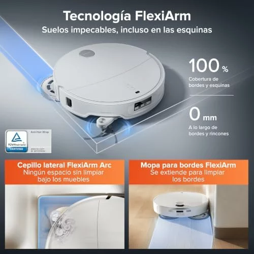 Robot aspirador Roborock Qrevo EdgeT 18.500 Pa con FlexiArm