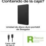 Seagate 2TB Disco Duro Portátil