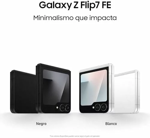 Smartphone Samsung Galaxy Z Flip7 FE 128 GB plegable negro 128GB 50MP