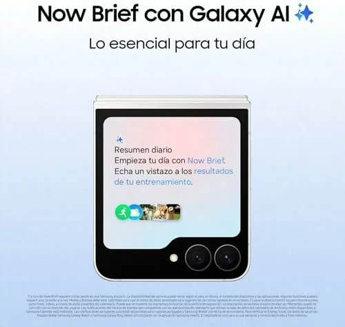 Smartphone Samsung Galaxy Z Flip7 FE 128 GB plegable negro 128GB 50MP