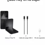 Smartphone Samsung Galaxy Z Flip7 FE 128 GB plegable negro 128GB 50MP
