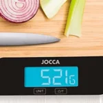 Tabla de cortar de bambú JOCCA con báscula integrada