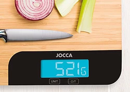 Tabla de cortar de bambú JOCCA con báscula integrada