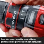 Taladro percutor Einhell TE-CD 18/44 Li-i con batería 2,5 Ah 18V