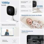 Tapo C100-Cámara vigilancia WiFi Interior/Exterior, 1080p 2MP, Alexa&Google