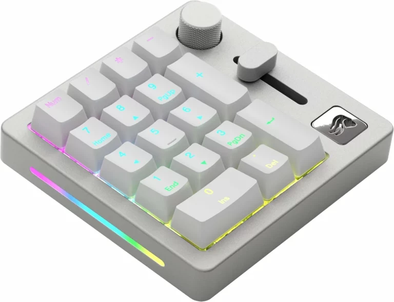 Teclado numérico Glorious GMMK Macro Numpad inalámbrico Bluetooth (blanco)