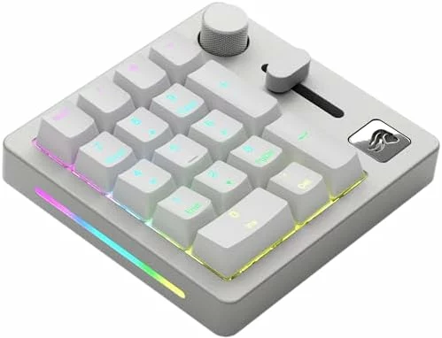 Teclado numérico Glorious GMMK Macro Numpad inalámbrico Bluetooth (blanco)