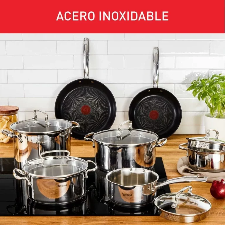 Tefal Duetto cacerola 24 cm de acero inoxidable
