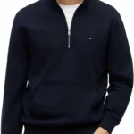 Tommy Hilfiger Essential Terry sudadera con media cremallera para hombre