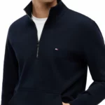 Tommy Hilfiger Essential Terry sudadera con media cremallera para hombre