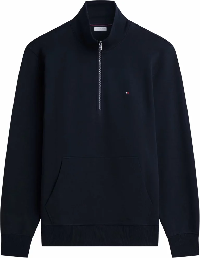 Tommy Hilfiger Essential Terry sudadera con media cremallera para hombre
