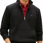 Tommy Hilfiger Essential Terry sudadera con media cremallera para hombre