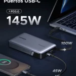 UGREEN Nexode 145W power bank 20000 mAh con cable USB-C integrado
