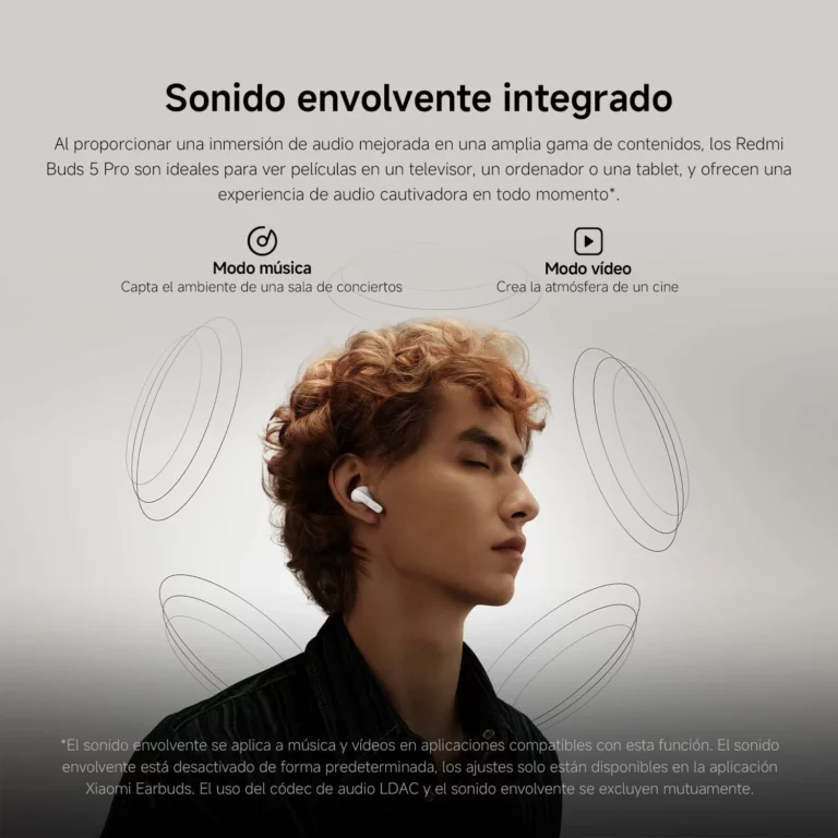 Xiaomi Redmi Buds 5 Pro auriculares inalámbricos con ANC