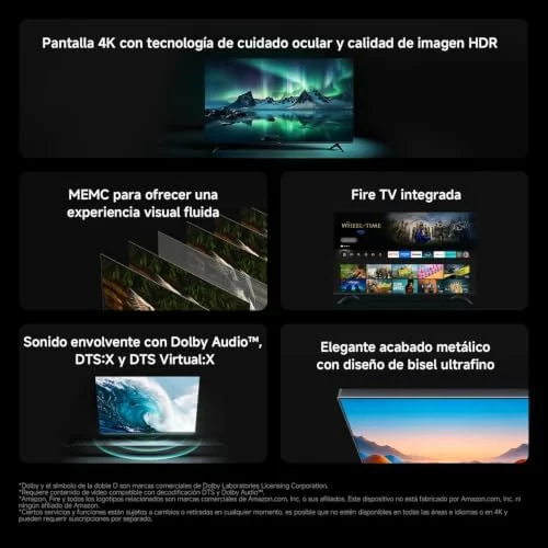 XIAOMI TV 43 Pulgadas 2026, 4K UHD Smart TV Fire OS8 HDR10 L43MB-FAVEU