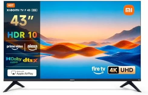 XIAOMI TV 43 Pulgadas 2026, 4K UHD Smart TV Fire OS8 HDR10 L43MB-FAVEU